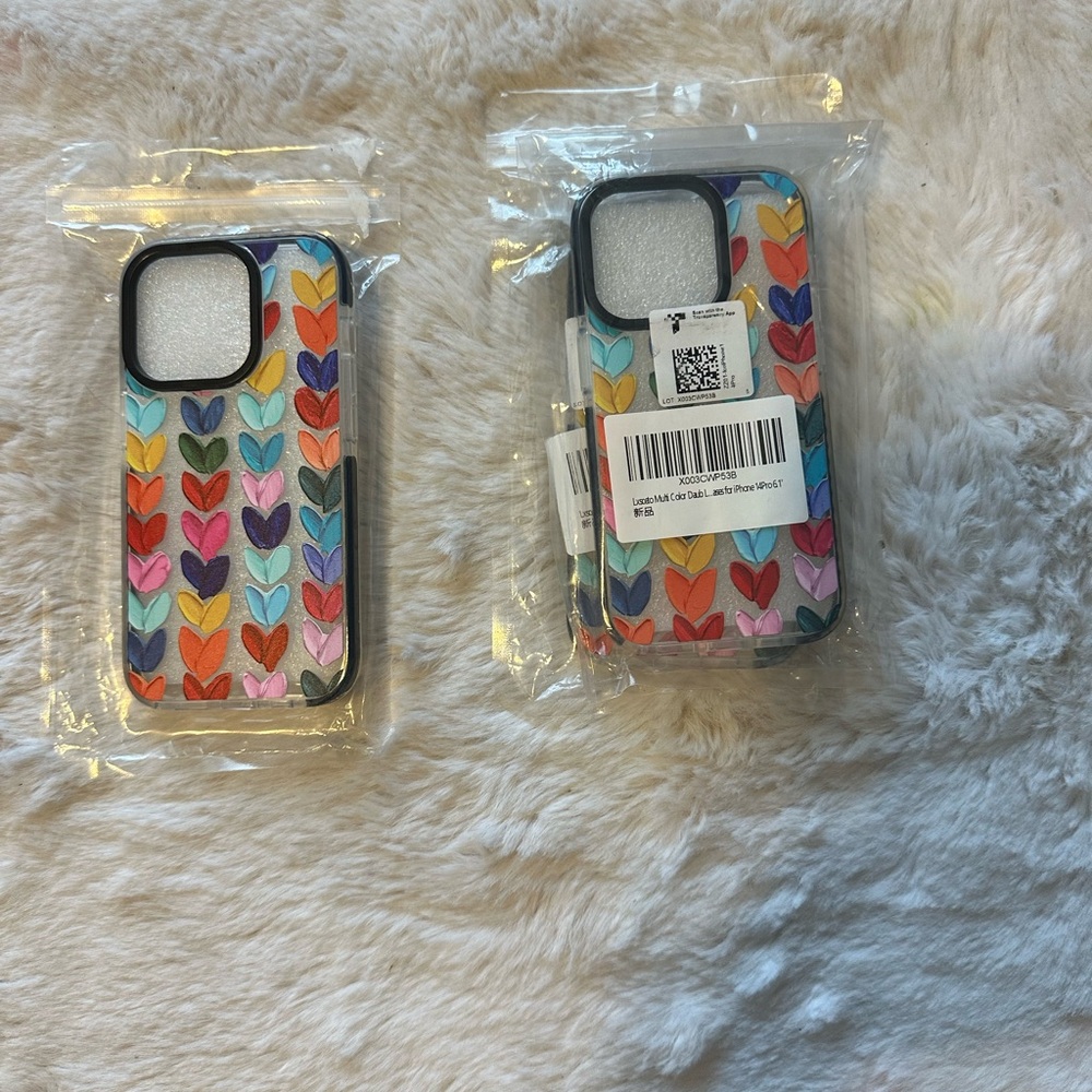 Colorful Heart Pattern Phone Case
